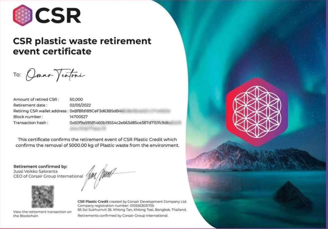 Plastic Credit green agency - CSR